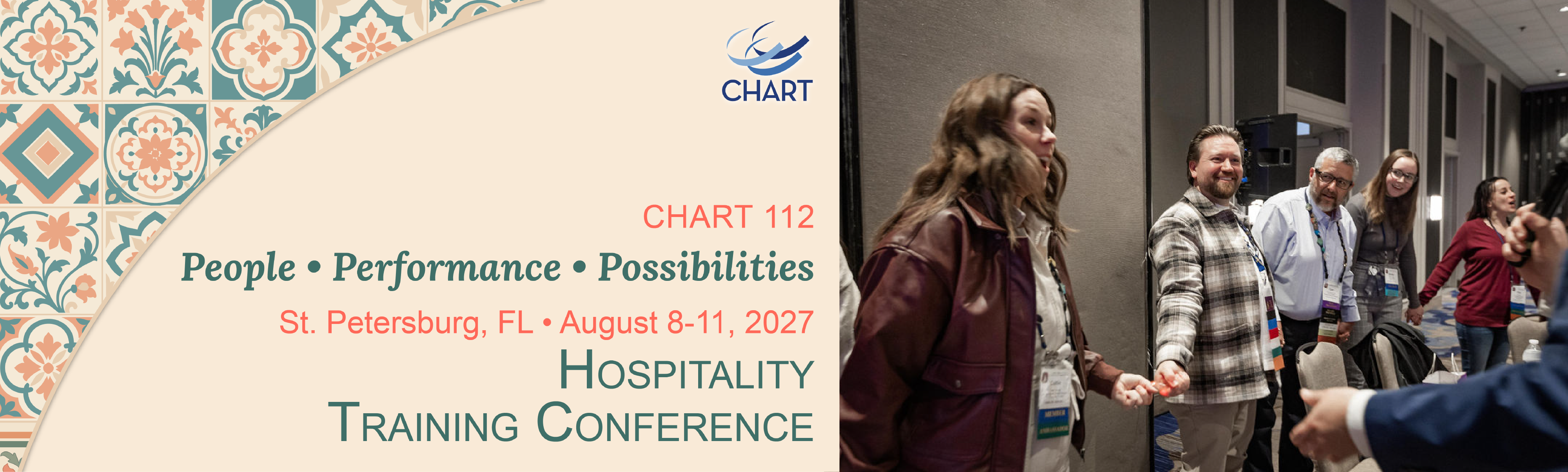 CHART 112 St. Petersburg Hospitality Training Conference | August 8-11, 2027