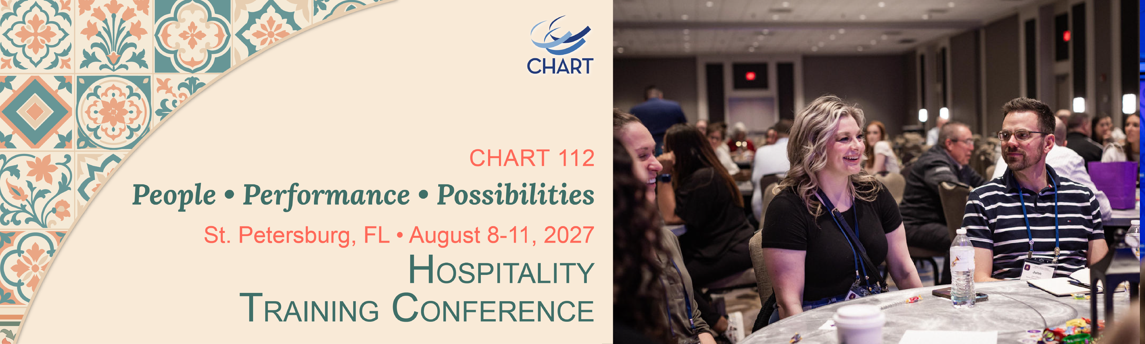 CHART 112 St. Petersburg Hospitality Training Conference | August 8-11, 2027