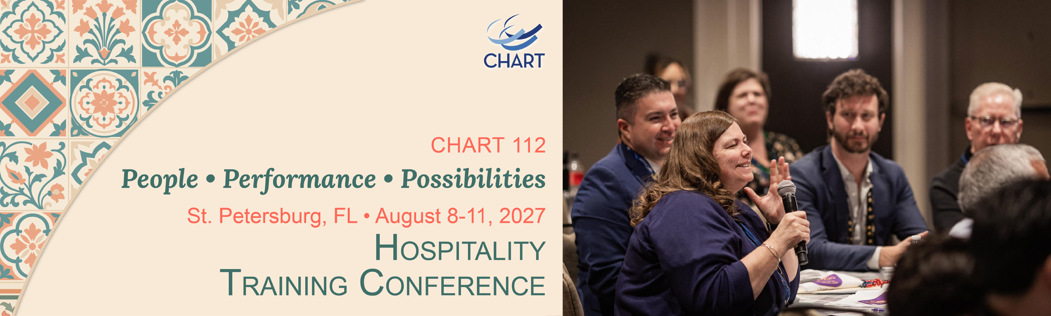 CHART 112 St. Petersburg Hospitality Training Conference | August 8-11, 2027