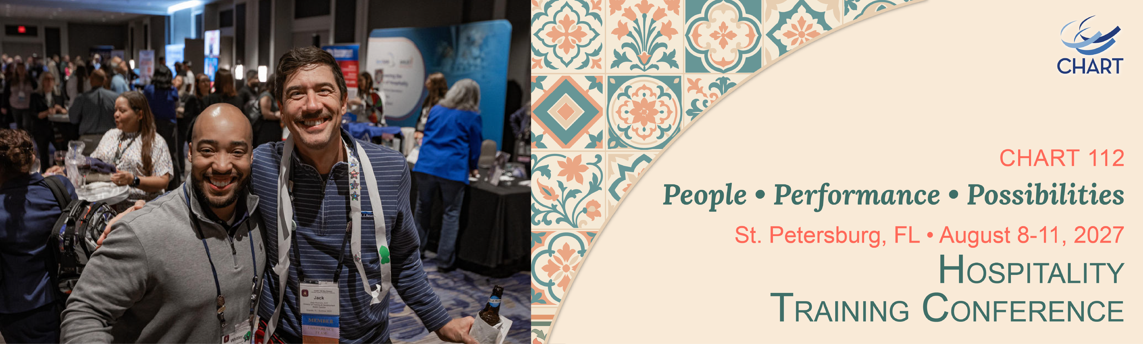 CHART 112 St. Petersburg Hospitality Training Conference | August 8-11, 2027